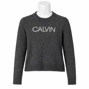 Size L Calvin Klein Unisex Kids Logo Crew Neck‎ Wool Cashmere Sweater